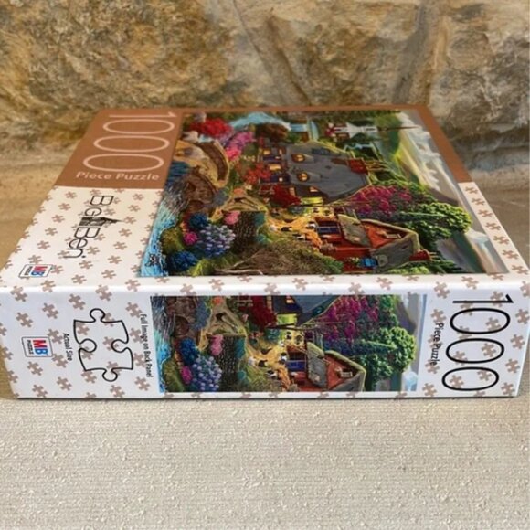 New Sealed Country Cottage 1000 piece puzzle Big Ben Milton Bradley Hasbro - Picture 4 of 6